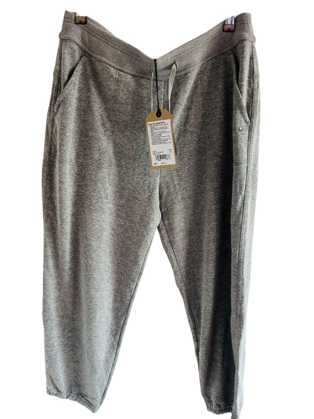 Prana Light Gray Cozy Up  Ankle Pants